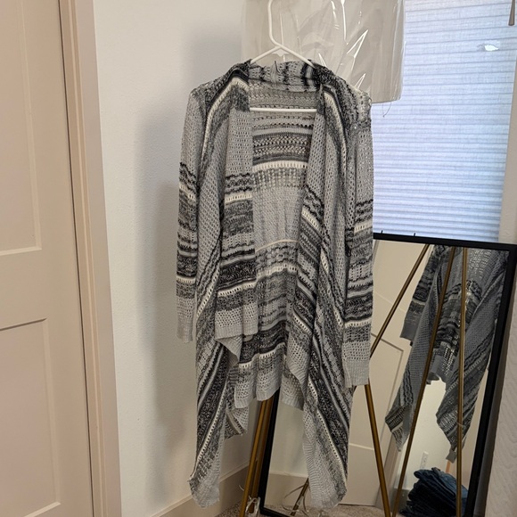 Sweaters - Striped Gray Women's Sweater